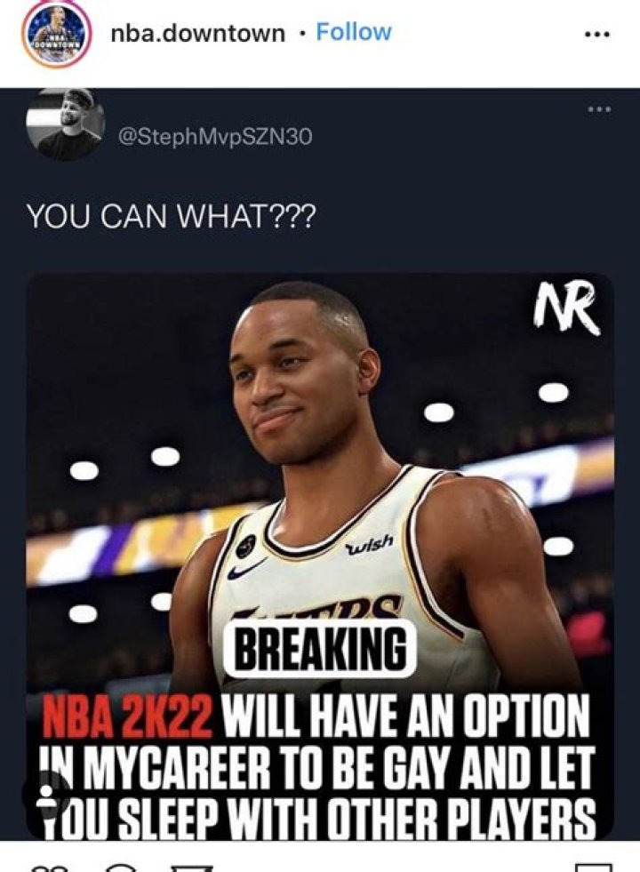Does NBA 2k22 Really Have A Gay Option? Here Is An Update