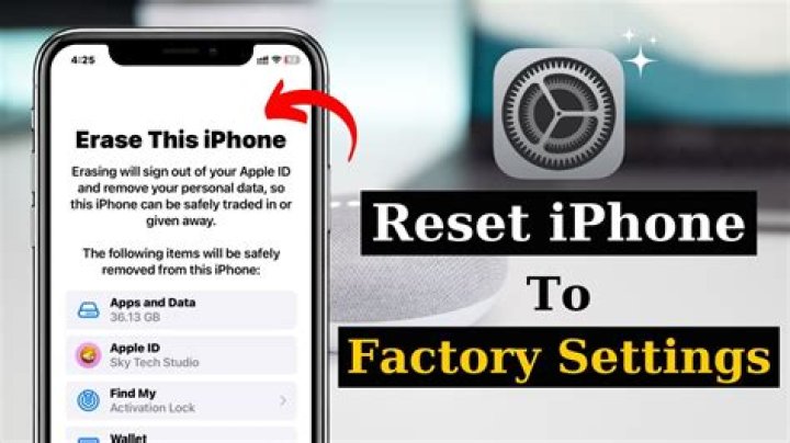 How to reset iphone to factory settings