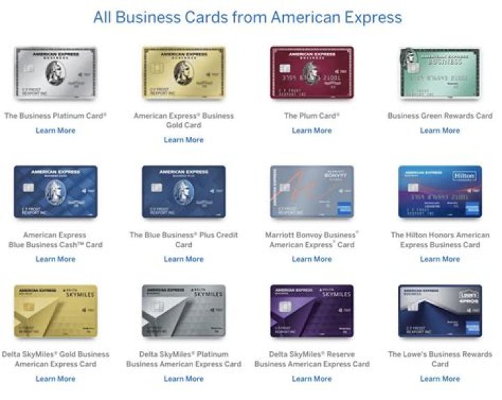Types of american express cards